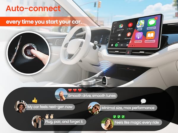 wireless android auto adapter, carplay adapter for older cars, 2 in 1 carplay android auto ?