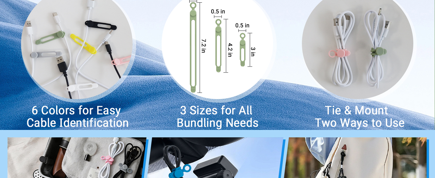 silicone cable ties
