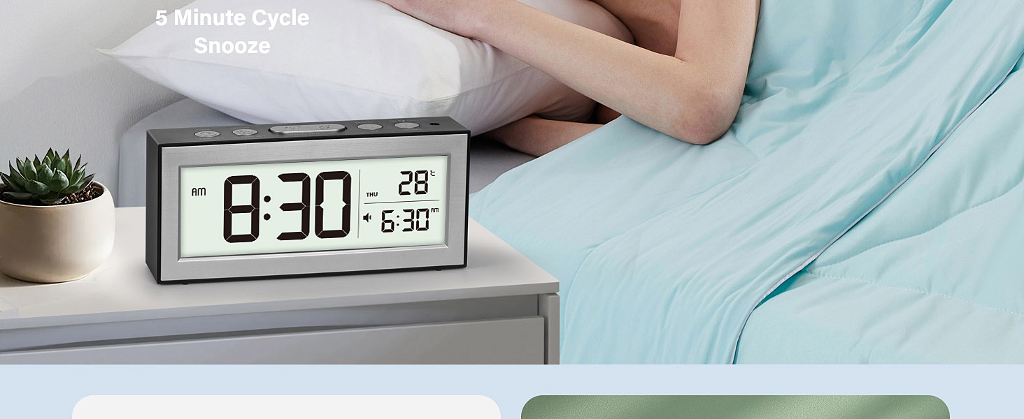 Zonopy Digital Alarm Clock with LED Display