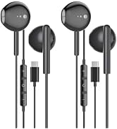 2 Pack of USB C Headphones for iPhone 16/16 Pro/16 Plus/16 Pro Max/15/15 Plus/15 Pro/15 Pro Max,B...