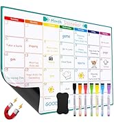 MaxGear Monthly Magnetic Calendar for Fridge, 16