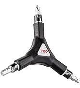 PRO BIKE TOOL 6 in 1 Y Wrench - 6 Interchangeable Bits - Allen Hex, T25, PH2 Screwdriver - Strong...