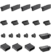 USB Port Caps, Silicone Anti Dust Cover Port Protection Plug for USB Type-C, 3.5mm Headphone, USB...