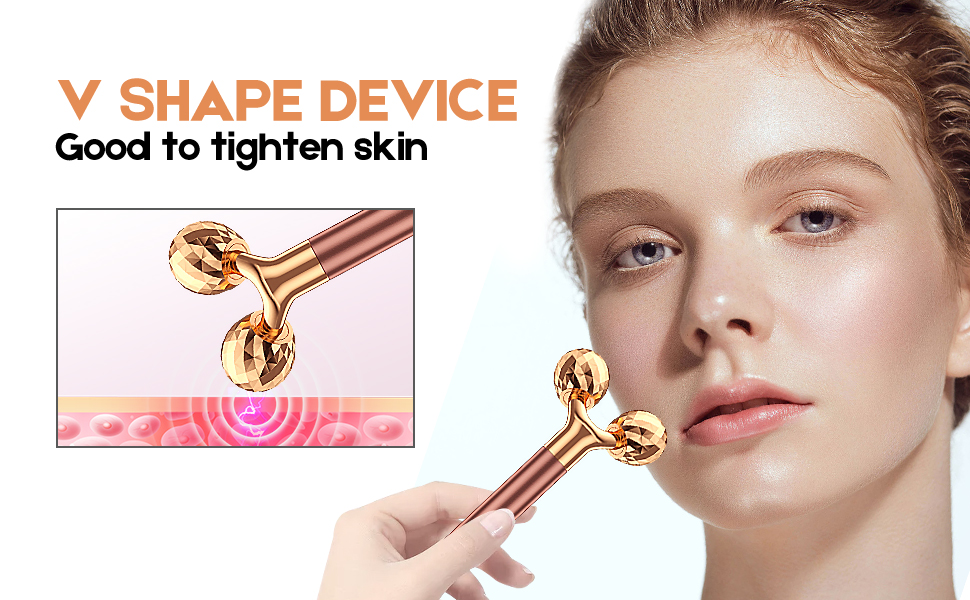 3D Roller and T Shape Face Massager Kit