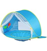 Monobeach Baby Beach Tent, Beach Canopy Sun Shelter UPF50+ UV Protection Baby Pool with Canopy, E...