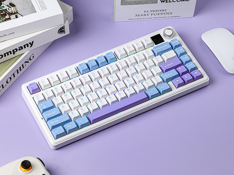 a keyboard with a mouse and a mouse.