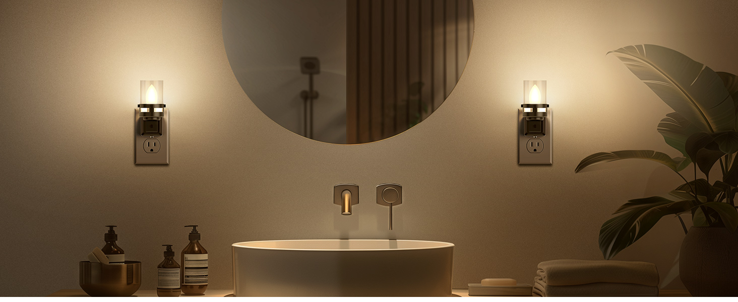 night lights plug into wall candle night light home decor