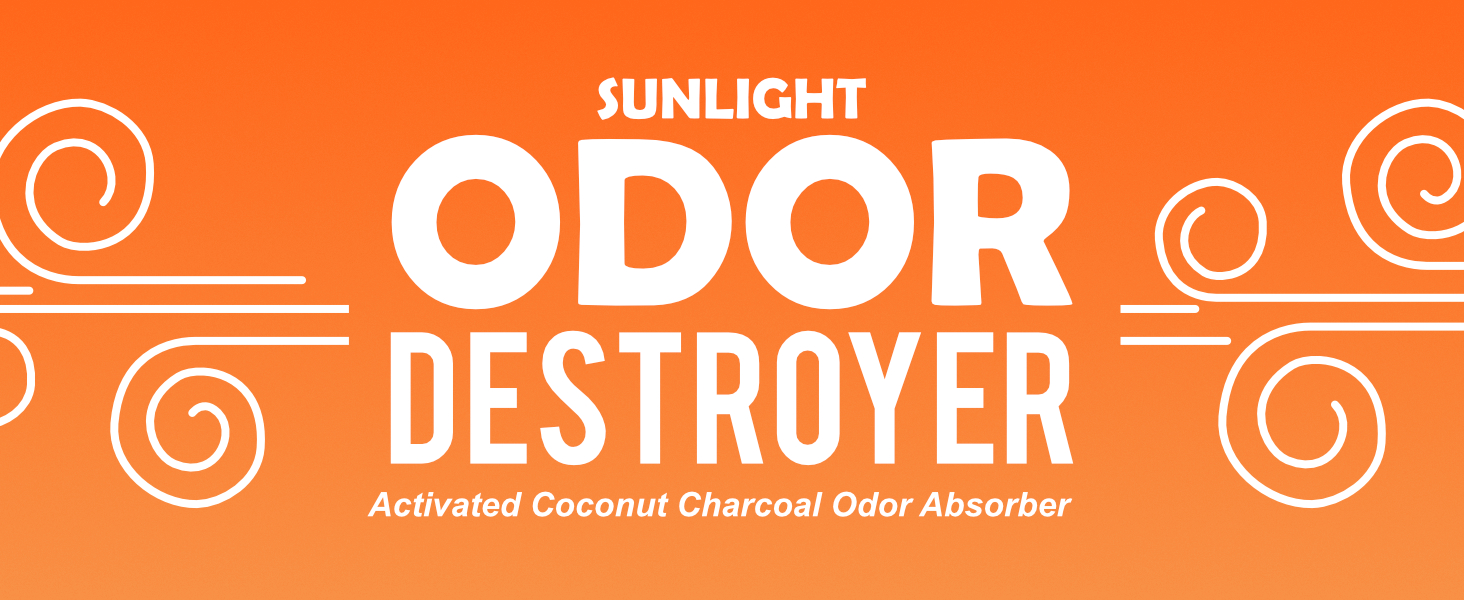 Sunlight Odor Destroyer - Activated Coconut Charcoal Odor Destroyer