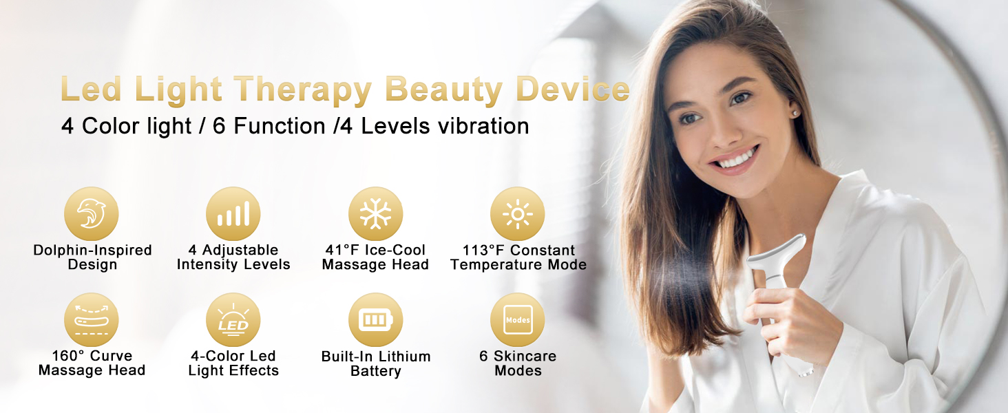 7 Color Portable Facial Massager