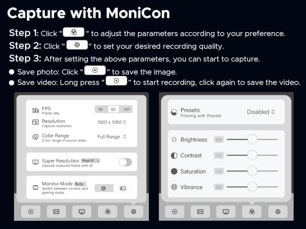 video capture card capture with monicon on ipad