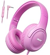 acer Kids Headphones - 85/94dB Volume Limiter, Foldable Wired Over Ear Headphones for Travel, 3.5...