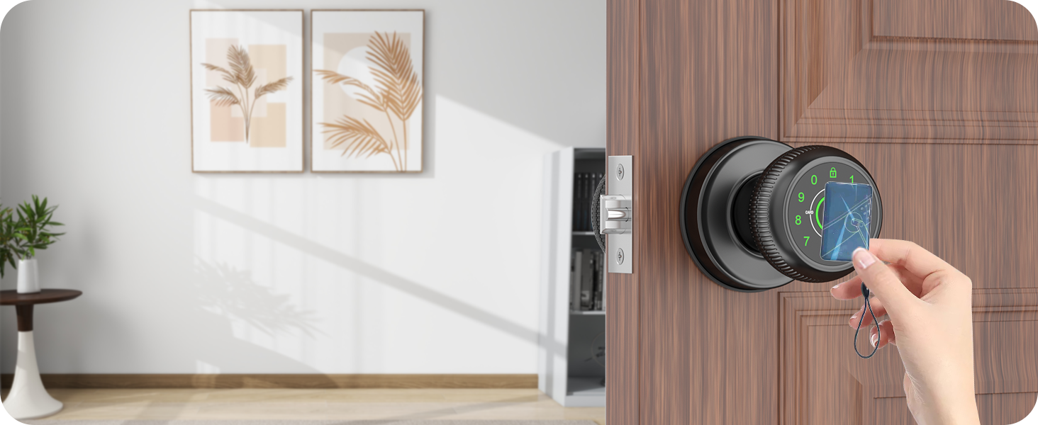 Electric Door Knob Key Fob Unlock