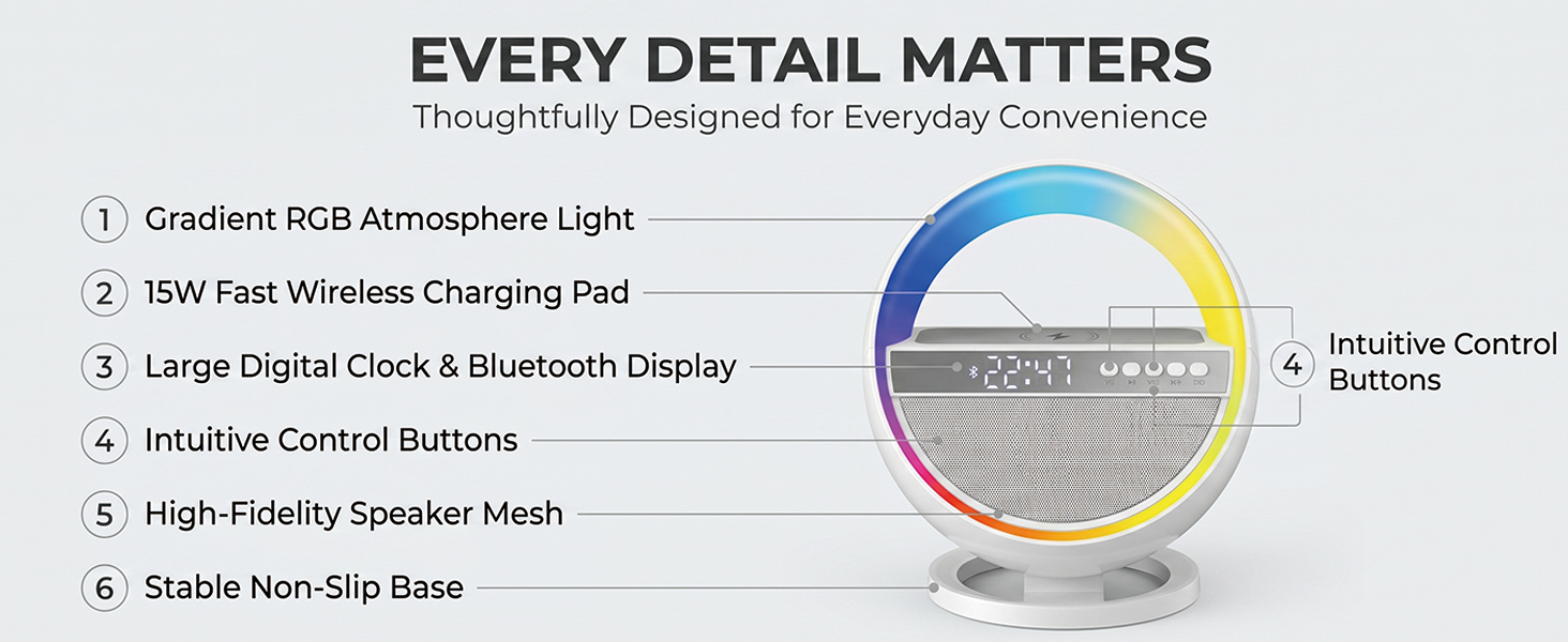 RGB AMBIENT LIGHT WITH ADJUSTABLE BRIGHTNESS