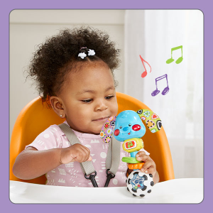 Child listening to music