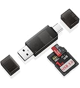 SD Card Reader USB C,Dual Slots USB 3.0 Type C to Micro SD Card Adapter,Memory Card Reader for Mi...