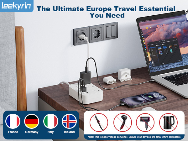 European Travel Plug Adapter