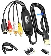 avedio links VHS to Digital Converter, USB2.0 Video Cpture Card, RCA AV to USB Audio Video Conver...
