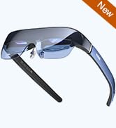 TOZO VIZO V1 AR Glasses with 1800-Nit Ultra-Bright Display, Built-In Stereo Speakers, Adjustable ...