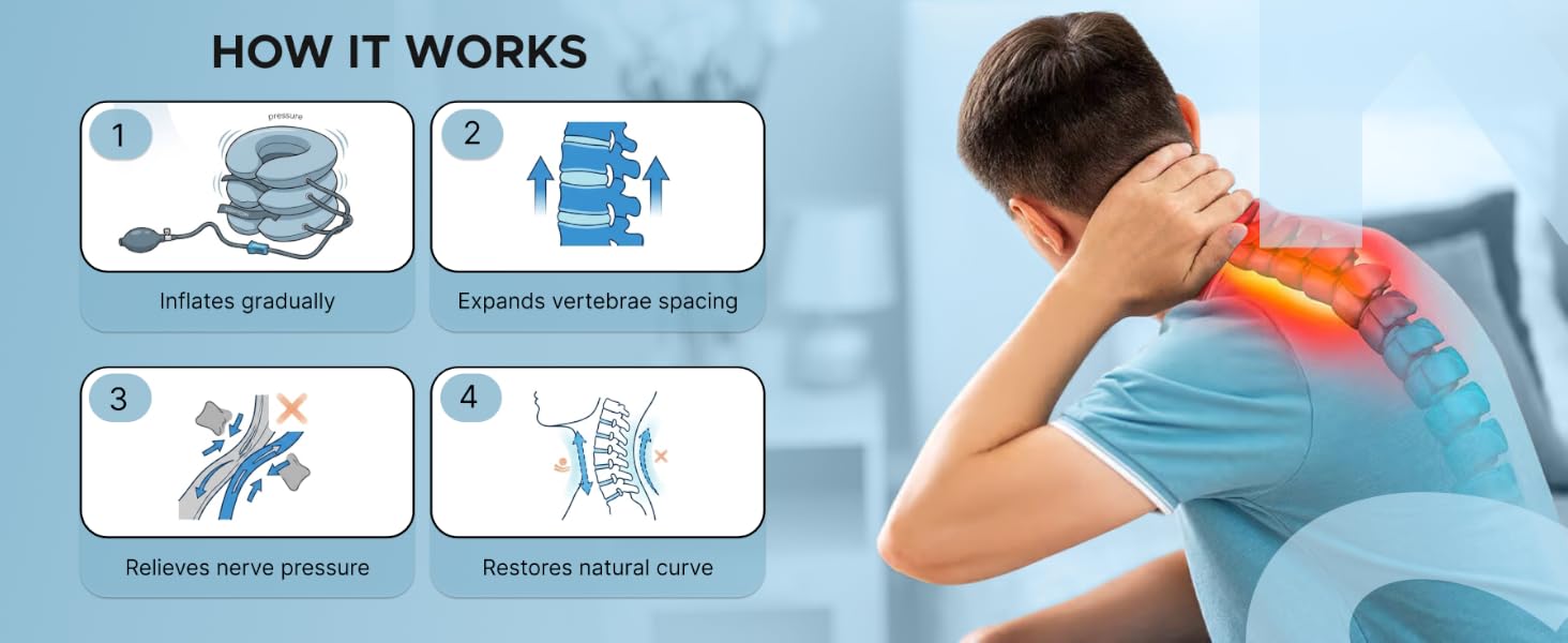chiropractor neck brace with head support neck inflator neck lengthening neck stretcher