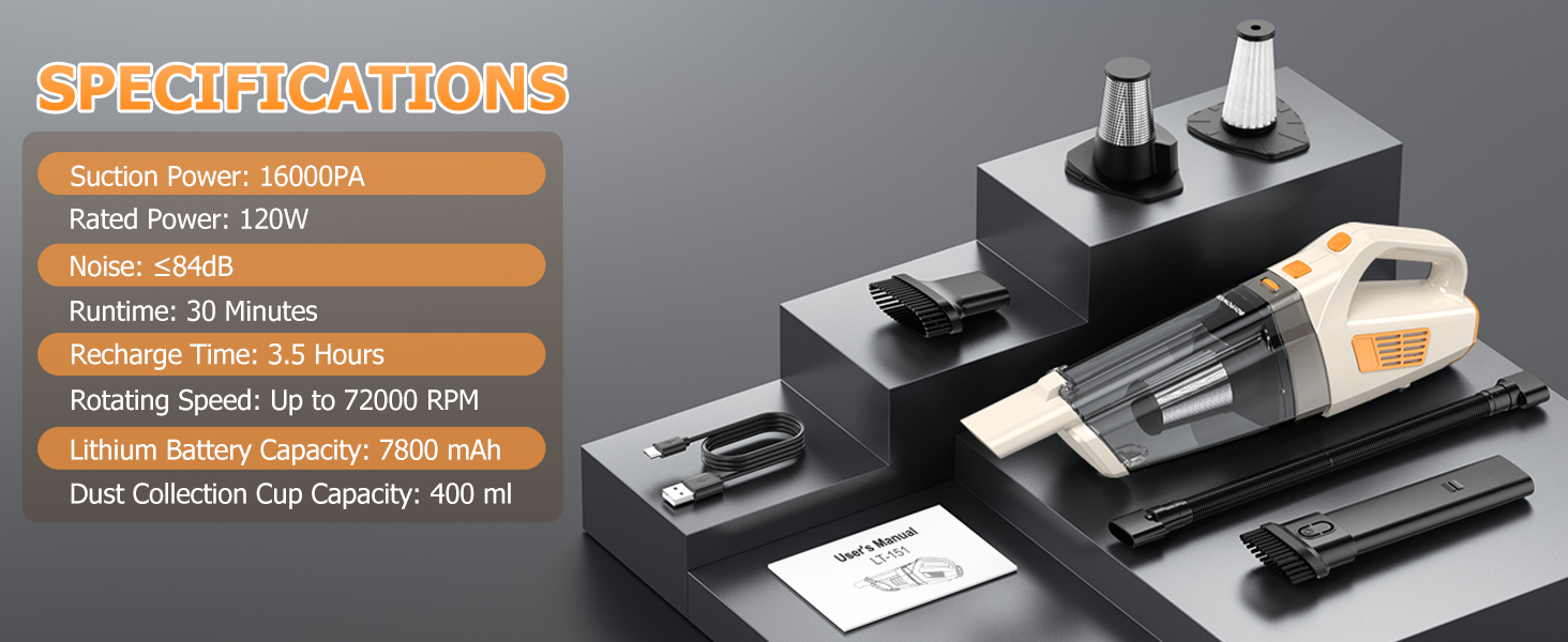 Hand Vacuum Cordless