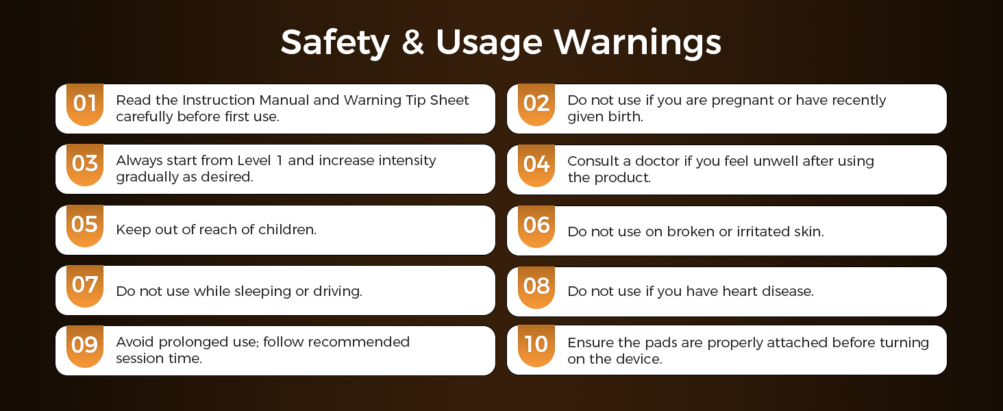 Safety &amp;amp;amp;amp; Usage Warnings
