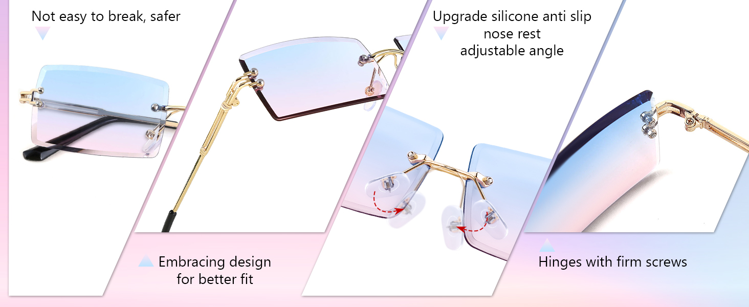 Rectangle glasses