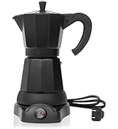 LAOION Cafetera Espresso Maker, 6 Cup Portable Coffee Machine, 300ml Portable Cafeteras Electrica...