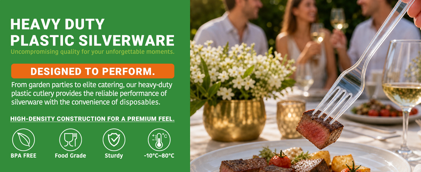 Heavy Duty Plastic Spoons &amp;amp; Forks