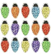 480Pcs Small Christmas Stickers Laser Light Bulb Winter Stickers Xmas Waterproof Self-Adhesive De...