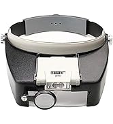 Beileshi Head Magnifier LED Illuminated Multi-Power Helmet Magnifying 1.5X 3X 8.5X 10x Magnifying...