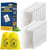 16 Pack Natural Spider Repellent Pouches, Indoor Outdoor Spider Repellent, Long Lasting Effective...