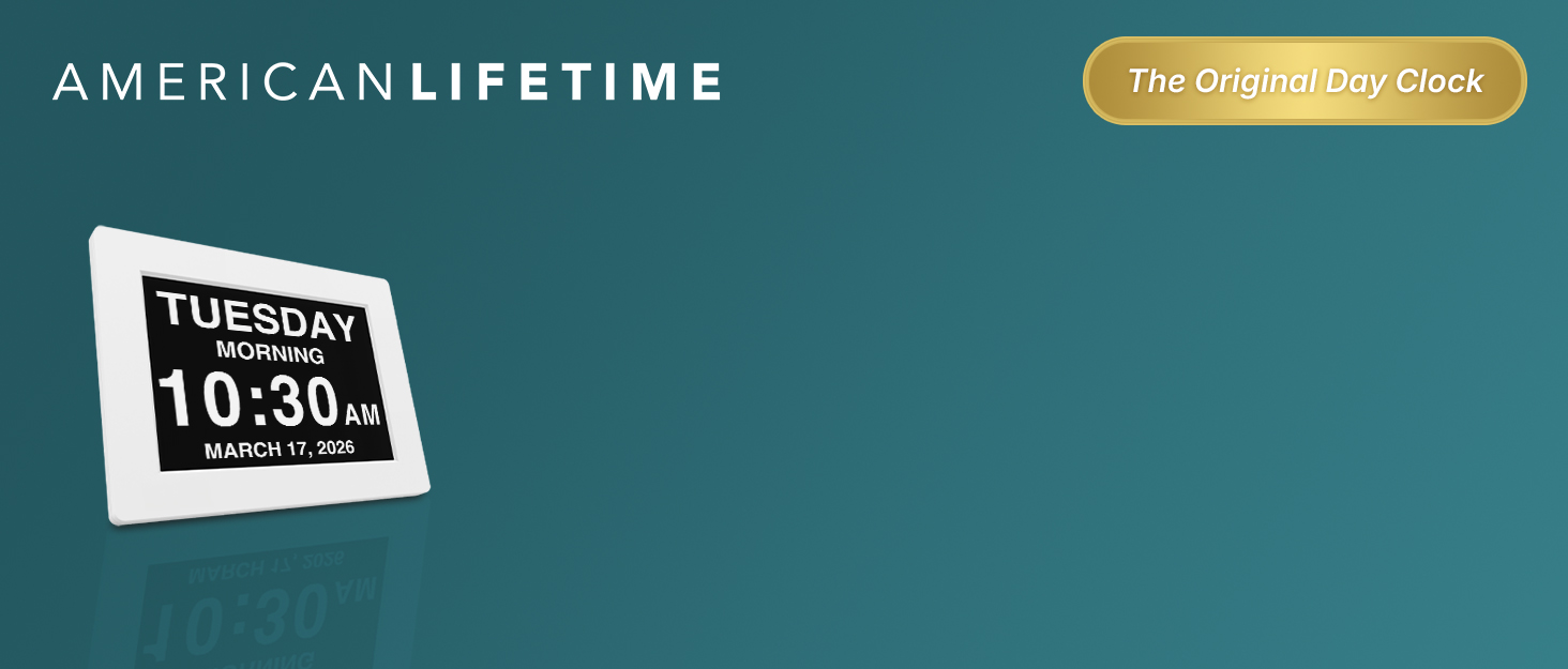 American Lifetime Day Clock Day of the Week Clock Time of Day Clock Calendar Clock