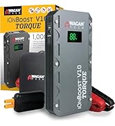 Wagan EL7507 Jump Starter iOnBoost V10 Torque 1000Amp Peak 12V Portable Lithium Car Battery Up to...