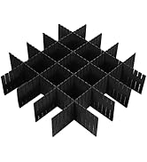 ShineMe Drawer Dividers 8pcs Adjustable Plastic Divider Household Storage Thickening Sub-Grid Fin...