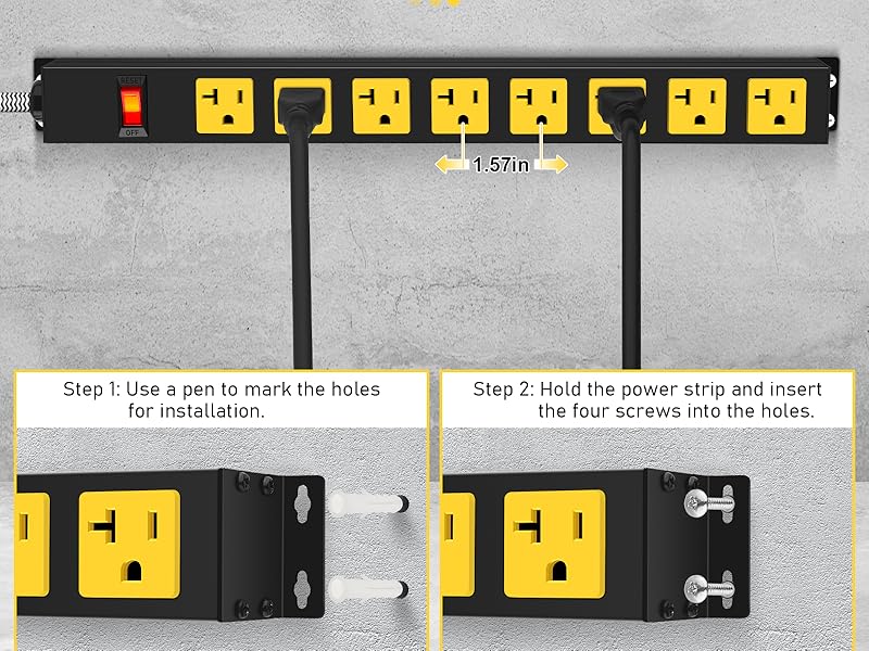 Durable Metal power strip