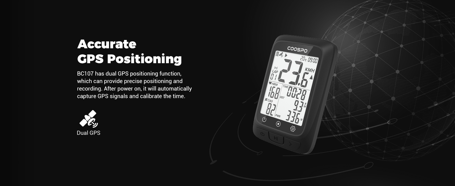 CooSpo GPS Bike Computer