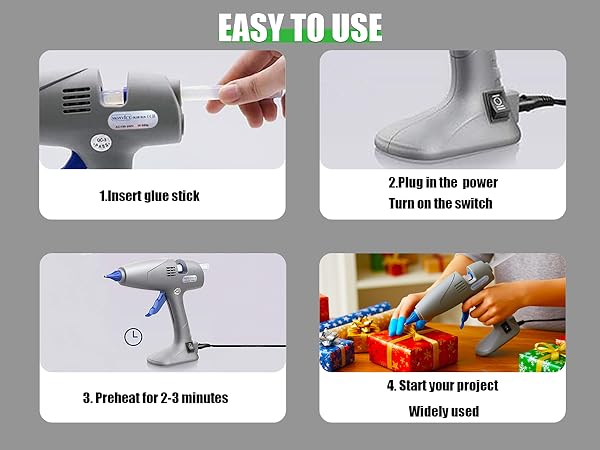 Hot Melt Glue Gun with Copper Nozzles