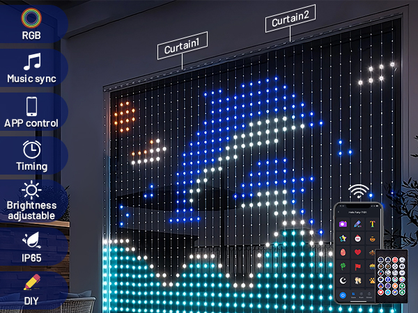 Smart Curtain Lights