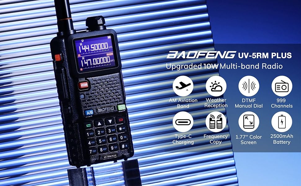 BAOFENG UV-5RM PLUS 10Watts High Power Radio