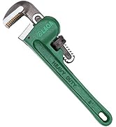 LAOA Industrial Straight Pipe Wrench 8 Inch Aluminum Plumbing Wrench Adjustable Jaws