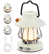 HOMY Snail Camping Lantern for Kids USB Rechargeable, 3 Color Dimmable LED Light, Portable Outdoo...
