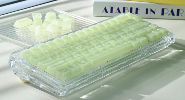 Matcha Green Keycaps, Jelly Keycaps