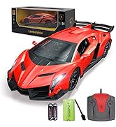 QUN FENG Remote Control Car 1:14 Rc Cars Compatible with Lamborghini Veneno Rechargeable Battery ...