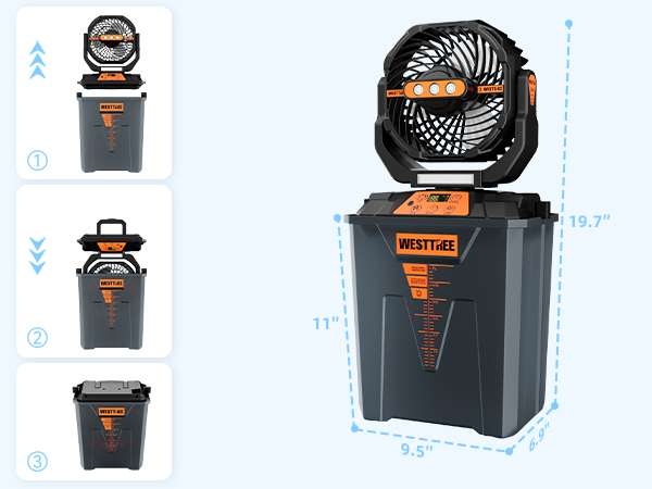 portable misting fan