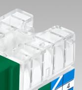 Everest Media Solutions 90° Angled CAT6/5e Keystone Jack in Blue - Slim Profile RJ45 Ethernet Con...