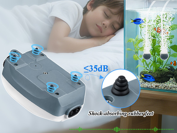 quiet aquarium air pump