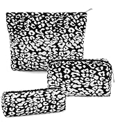 3 Pcs Makeup Bag Cosmetic Bag Set for Girls Women Travel Organizer Bathroom Toiletry Pouch Large ...