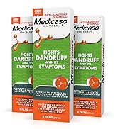 Medicasp Coal Tar Gel Dandruff Shampoo to Treat Seborrheic Dermatitis Psoriasis 3 Pack 6 oz