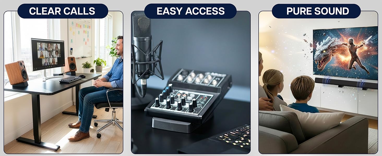 desktop speaker stands wedge angled audio riser anti vibration pad bookshelf speaker base tilt