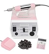 Makartt Nail Drill Portable Electric Nail File Machine Geneviere E File Pink JD700 Professional 3...